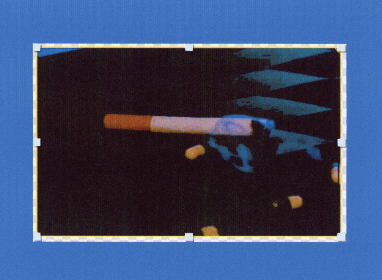 Presented by PROOF in Grails III, a work of art created by Tjo titled Cigarette and heartbreaks.
